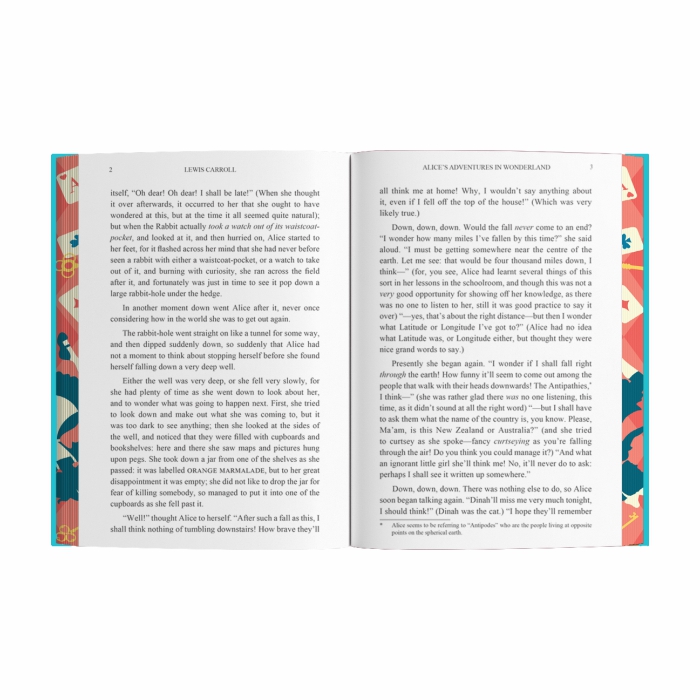 Alice's Adventures in Wonderland and Through the Looking-Glass (Sprayed Edges)